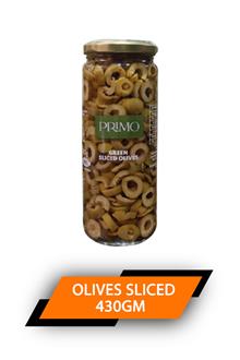 Primo Green Olives Sliced 430gm